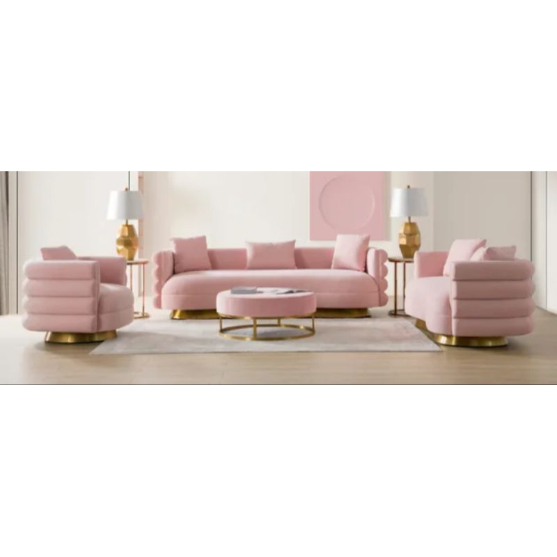 Jual Mebel Kursi Sofa Ruang Tamu Kursi Sofa Santai Model Kekinian Kursi Sofa Kaki List Gold