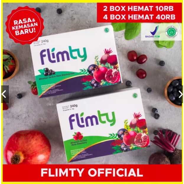 Jual FLIMTY FIBER ORIGINAL 1 BOX 16 SACHET BPOM DIET PELANGSING HALAL ...