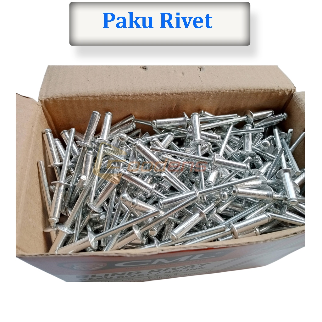 Jual Paku Rivet Paku Keling 665 4.8mmx16mm isi 50 pcs | Shopee Indonesia