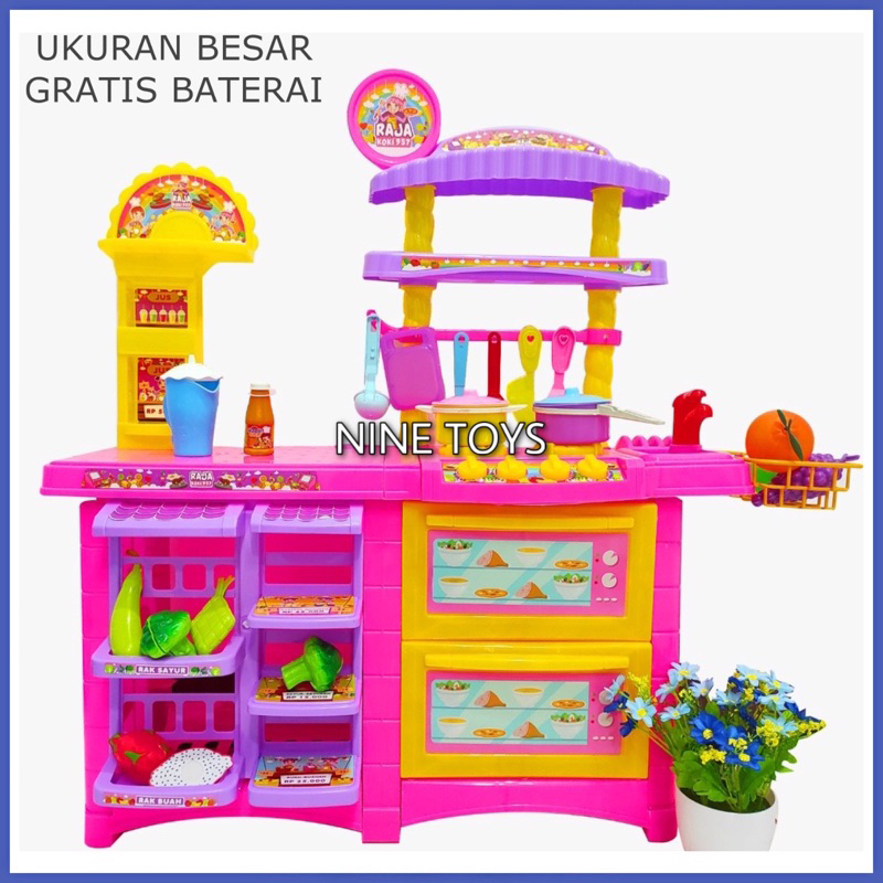 PLAYSET KITCHEN SET MAINAN DAPUR MEMASAK COOKING SET ANAK RAJA KOKI 957