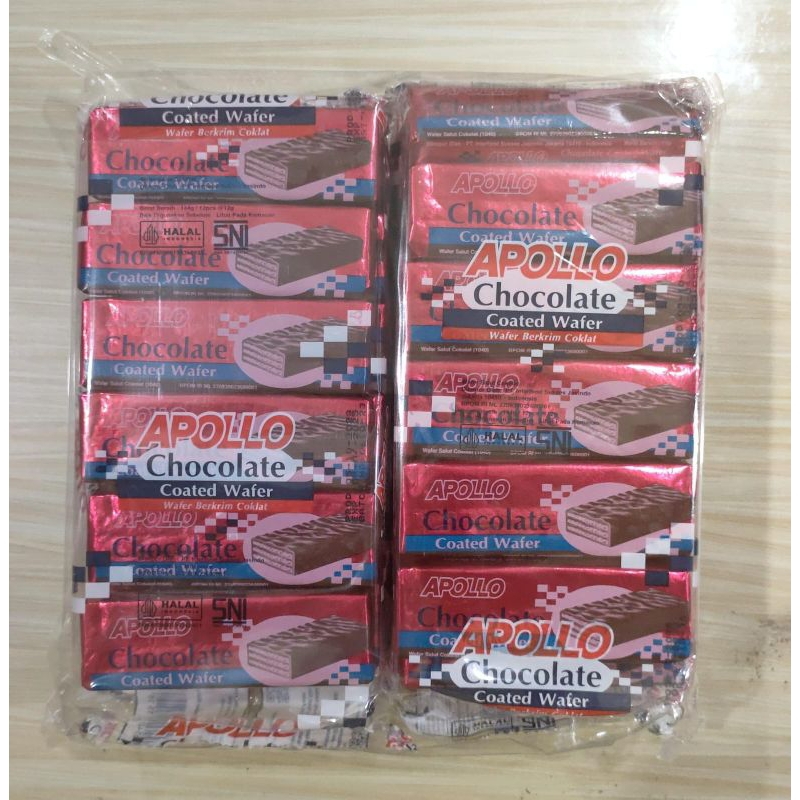 Jual Apollo Coated Wafer Chocolate Rasa Milk Susu Halal Bpom | Shopee ...