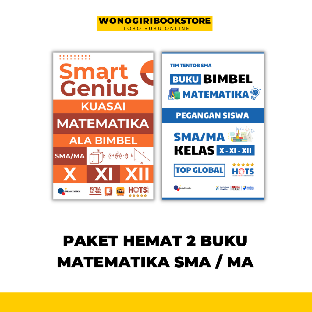 Jual PAKET HEMAT 2 BUKU MATEMATIKA / SMART GENIUS / BUKU BIMBEL / SMA ...