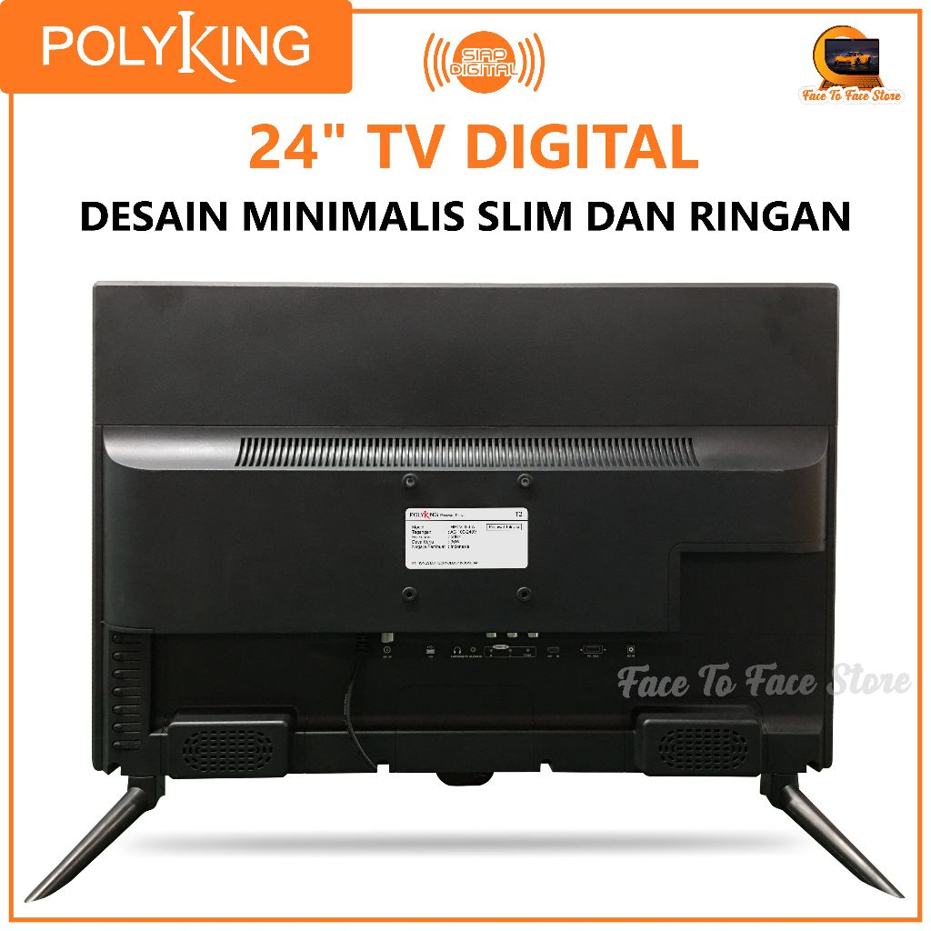 Jual TV Digital 24 inch-A.TV Tanpa Set Top Box.TV Monitor.Polyking.DVB ...