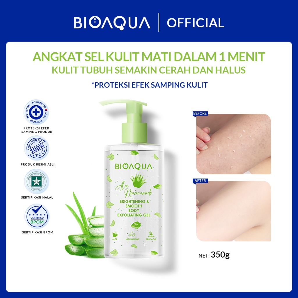 Jual BIOAQUA Body Scrub Badan Niacinamide Brightening & Nourishing Body Exfoliating Gel Body