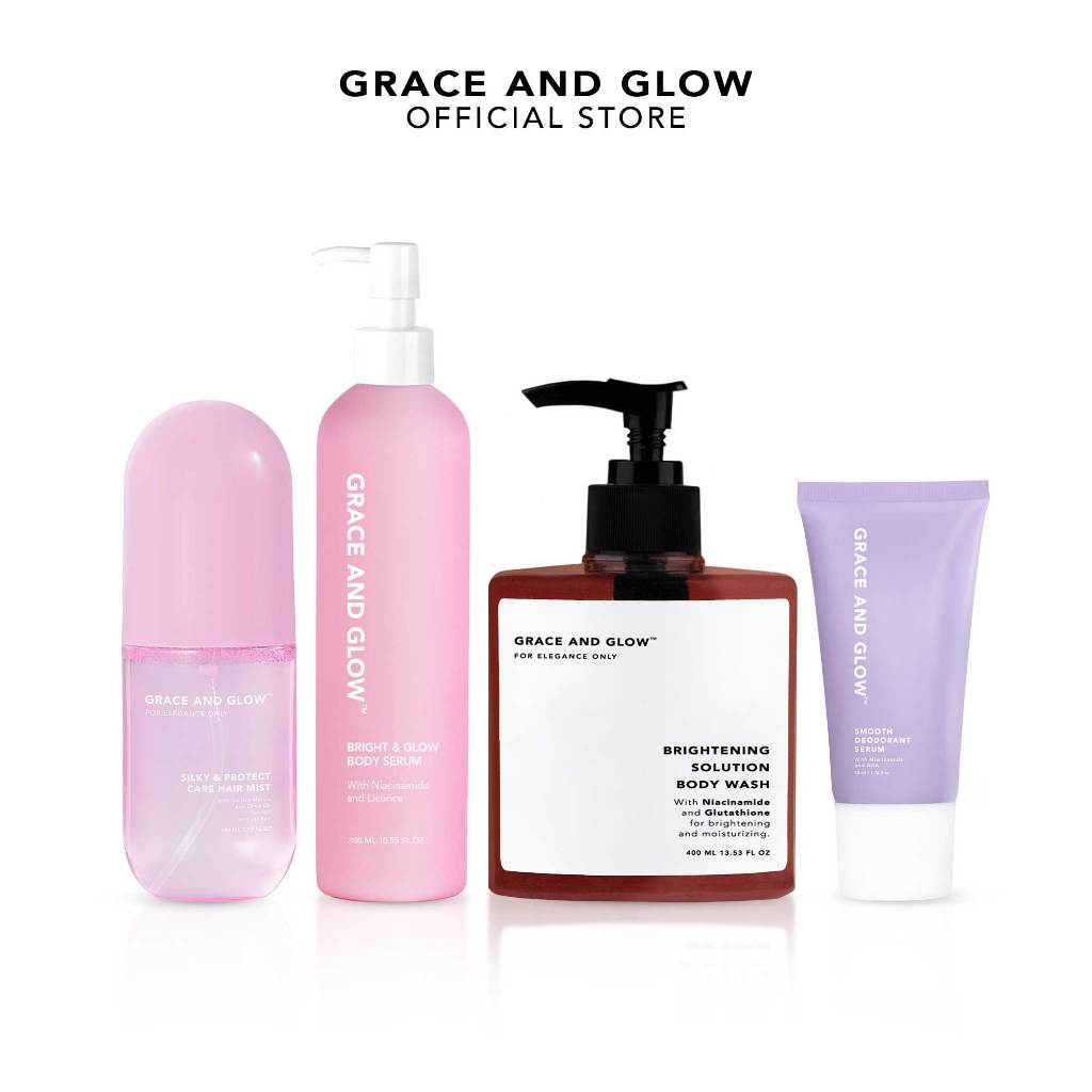 Jual Grace and Glow 4in1 Brightening Series Body Care Set - Paket ...