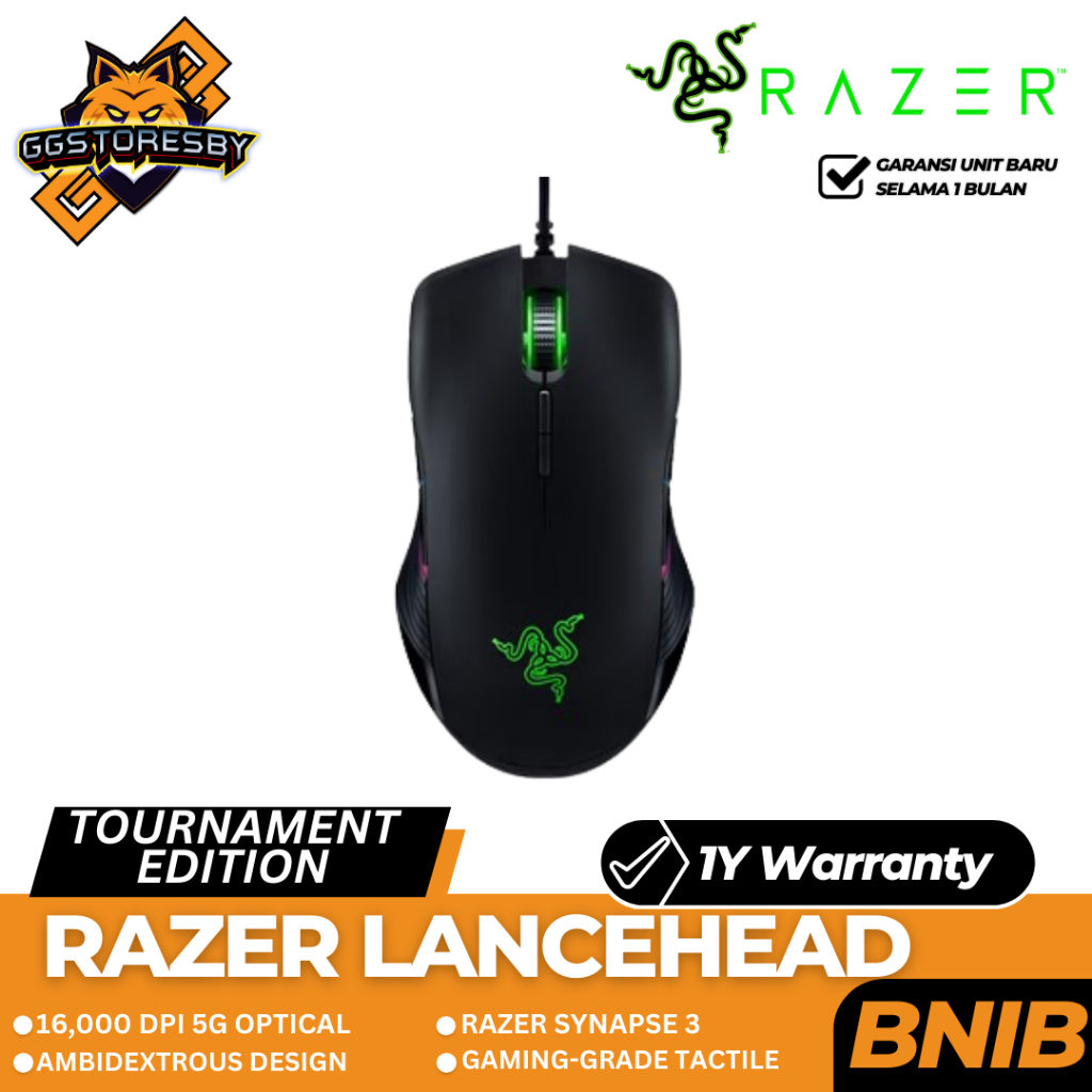 Jual RAZER LANCEHEAD TOURNAMENT EDITION GUNMETAL Gaming Mouse | Shopee ...