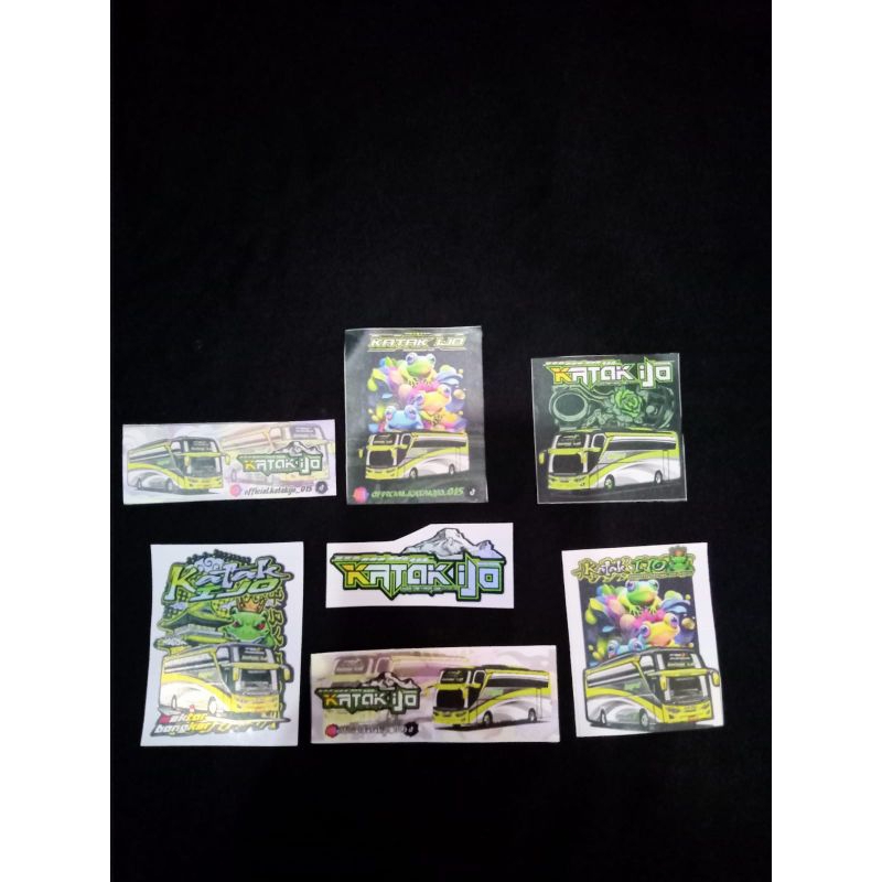 Jual Stiker Bis Katak Ijo Hologram ORI isi 4 Pcs | Shopee Indonesia