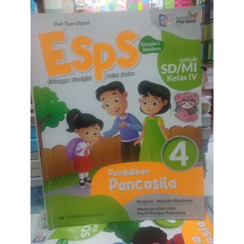 Jual BUKU ESPS PENDIDIKAN PANCASILA UNTUK SD KELAS 4 KURIKULUM MERDEKA ...