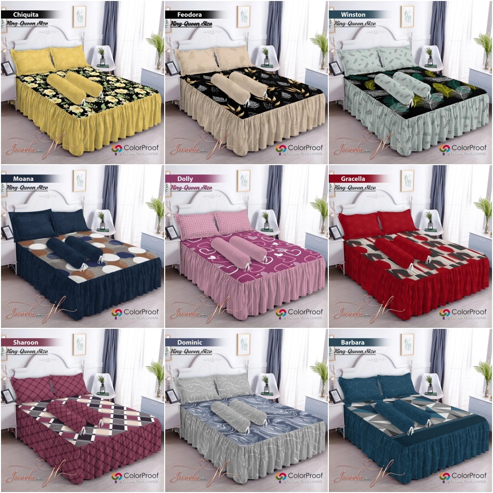 Jual Jovanka - Sprei RUMBAI King (180x200) By FATA SUPER Terlaris ...