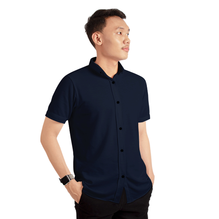 Jual Fortklass Kemeja Max Kemeja Basic Pendek Polos Slimfit Kemeja ...