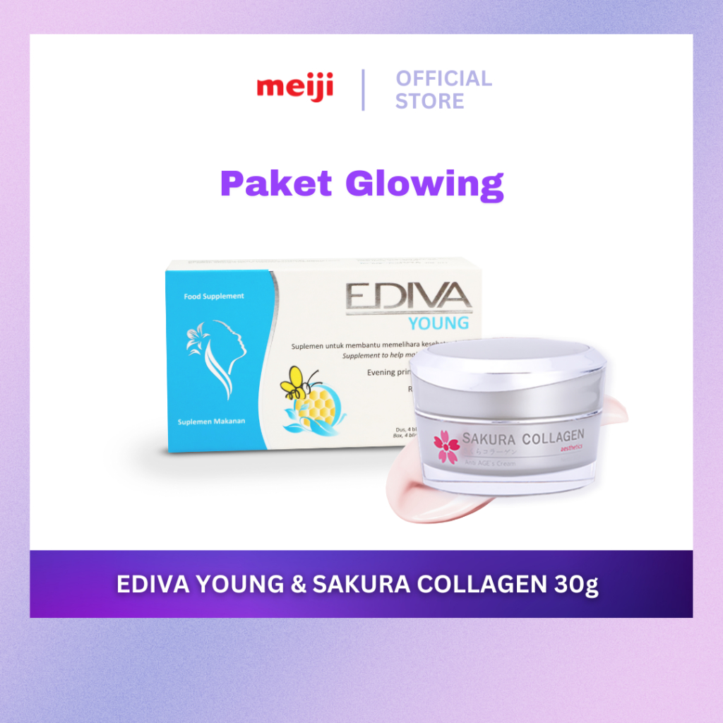 Jual (BEST BUNDLING PRICE) EDIVA Young + Sakura Collagen Large [EXPIRED ...