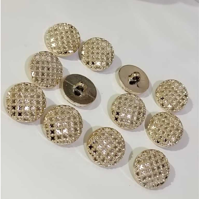 Jual kancing vintage motif rantai diameter 2 cm isi 12 pcs | Shopee ...
