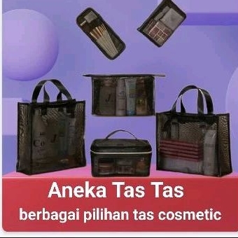 Jual Tas Kosmetik Jaring Organizer Tas Peralatan Makeup Wanita Shopee Indonesia