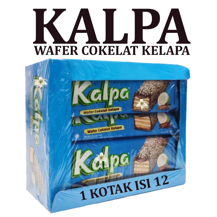 Jual Kalpa Wafer Coklat Kelapa 1 Kotak Isi 12 Shopee Indonesia