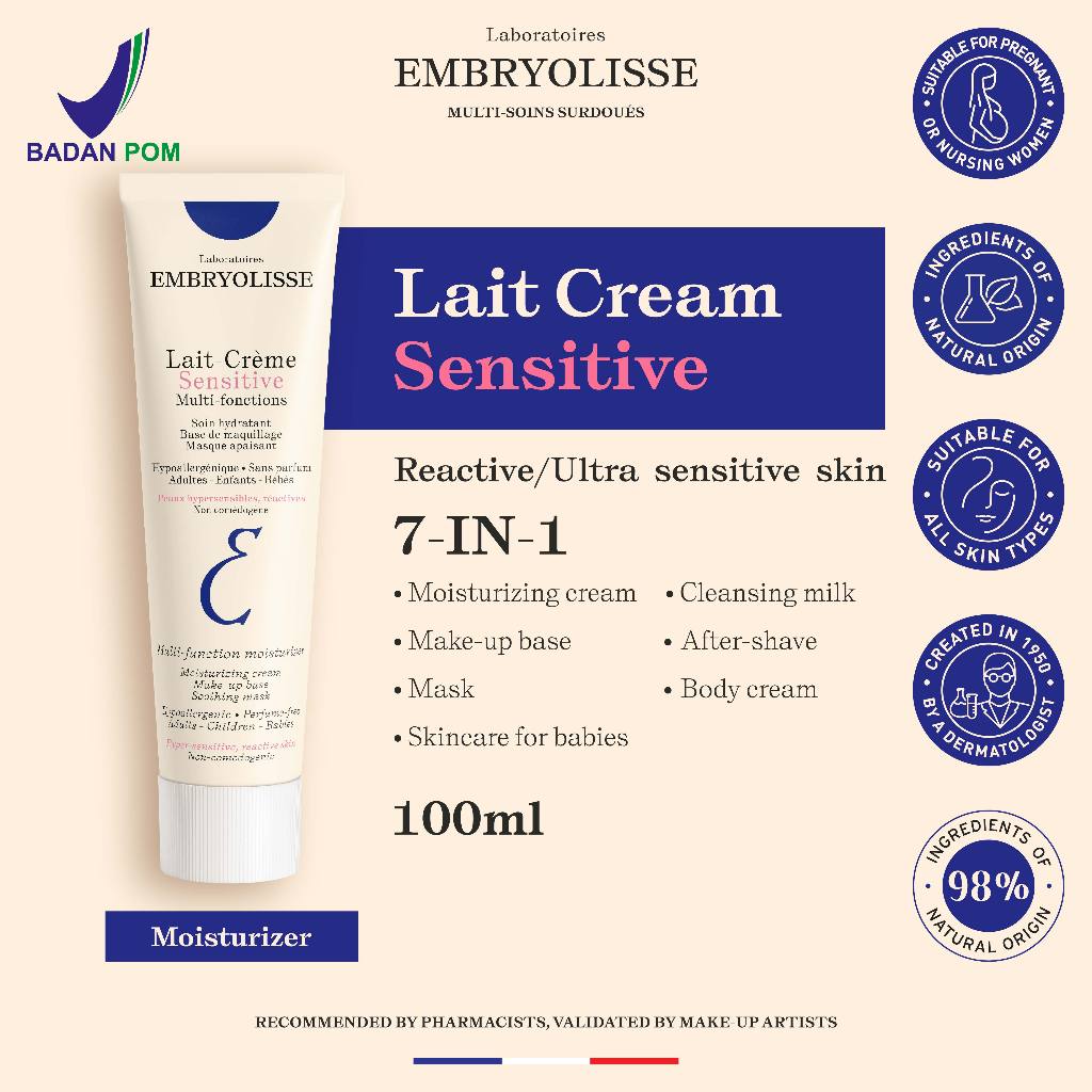 Jual Embryolisse LaitCreme Sensitive 100ml 7 IN 1 Pelembab