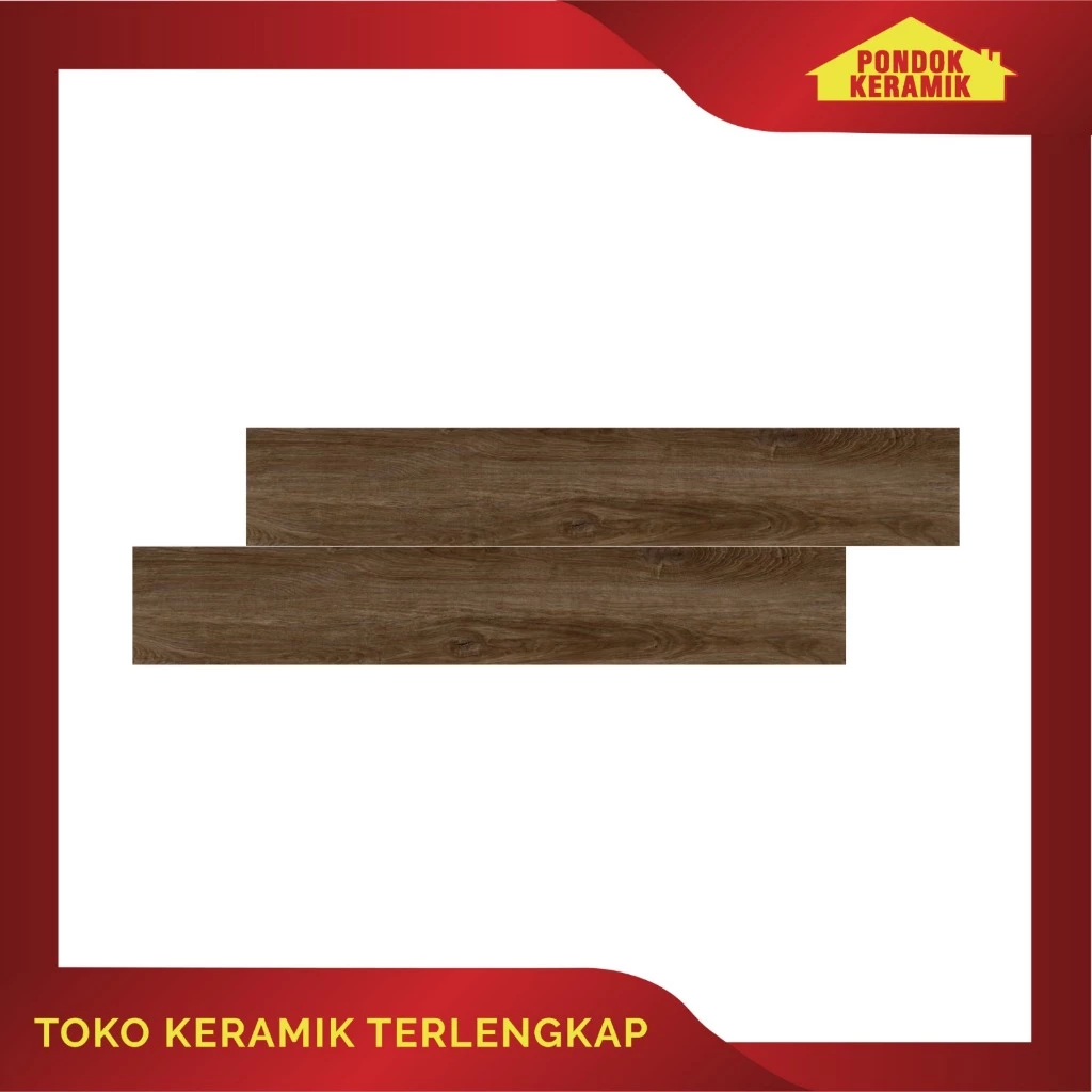 Vinyl Lantai 3 mm Motif Kayu Alvera Coffee Brown 15,24 x 91,44
