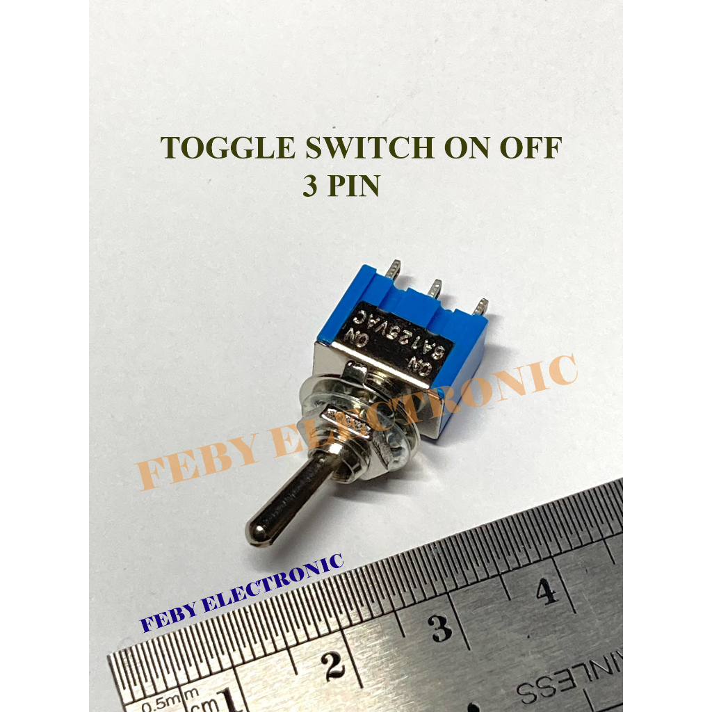 Jual Toggle Switch ON - OFF 3 Pin Saklar Togle 2 Jalur | Shopee Indonesia