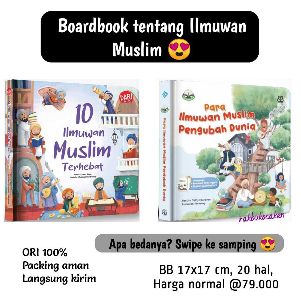 Jual BOARDBOOK Bacaan Anak Muslim 10 Ilmuwan Muslim Terhebat/Para ...