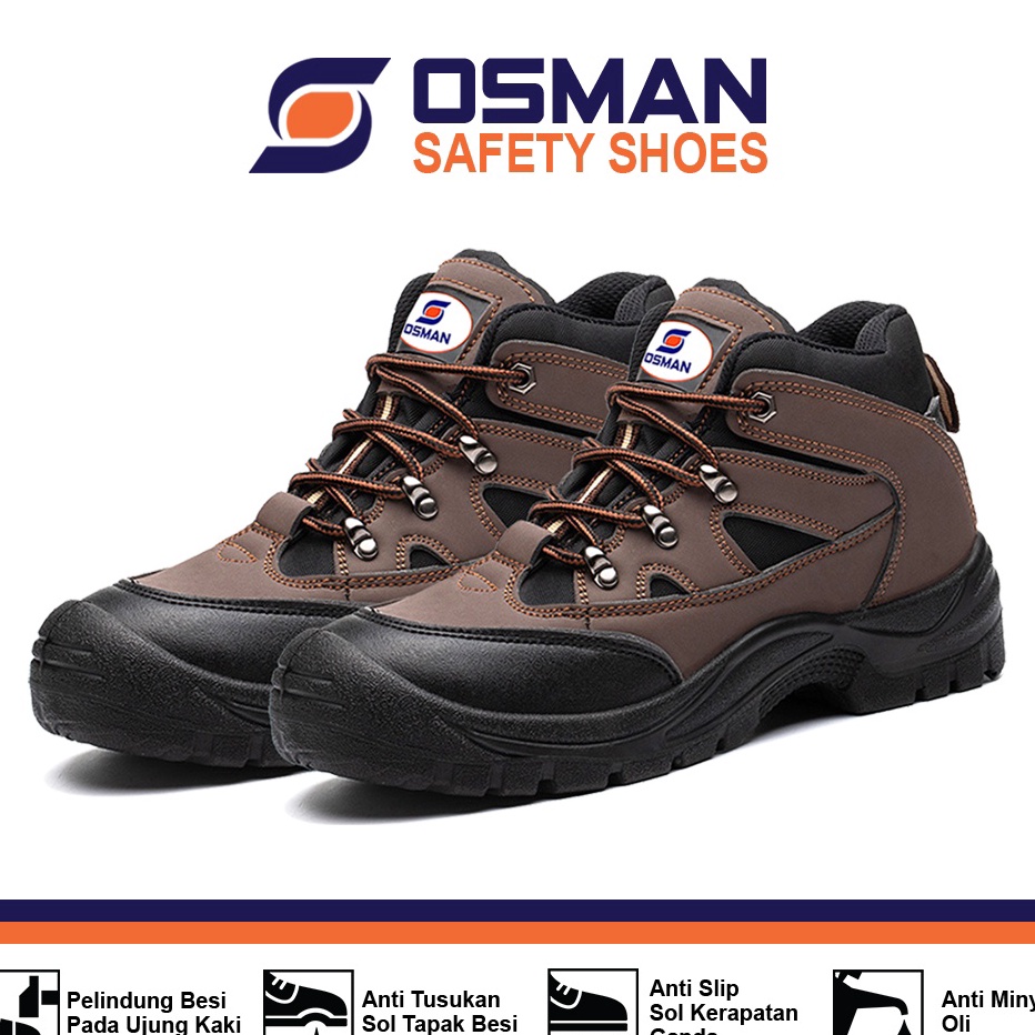 Jual Dijual Sepatu Safety Osman Safety Shoes Mid Cut Ujung Besi Tipe Os Hd Shopee Indonesia