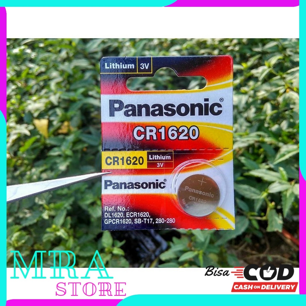 Jual BATTERY BATREI PANASONIC CR 1620 CR -1620 ORIGINAL 3V LITHIUM ...