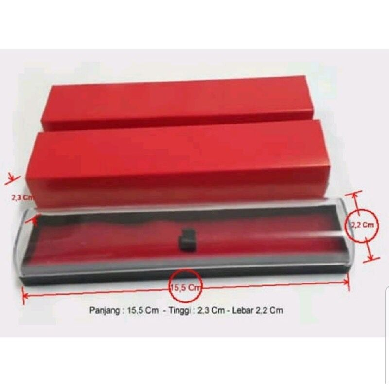 Jual BOX PEN MERAH I Tempat Pulpen I Kotak Pulpen I Box Bollpoint ...