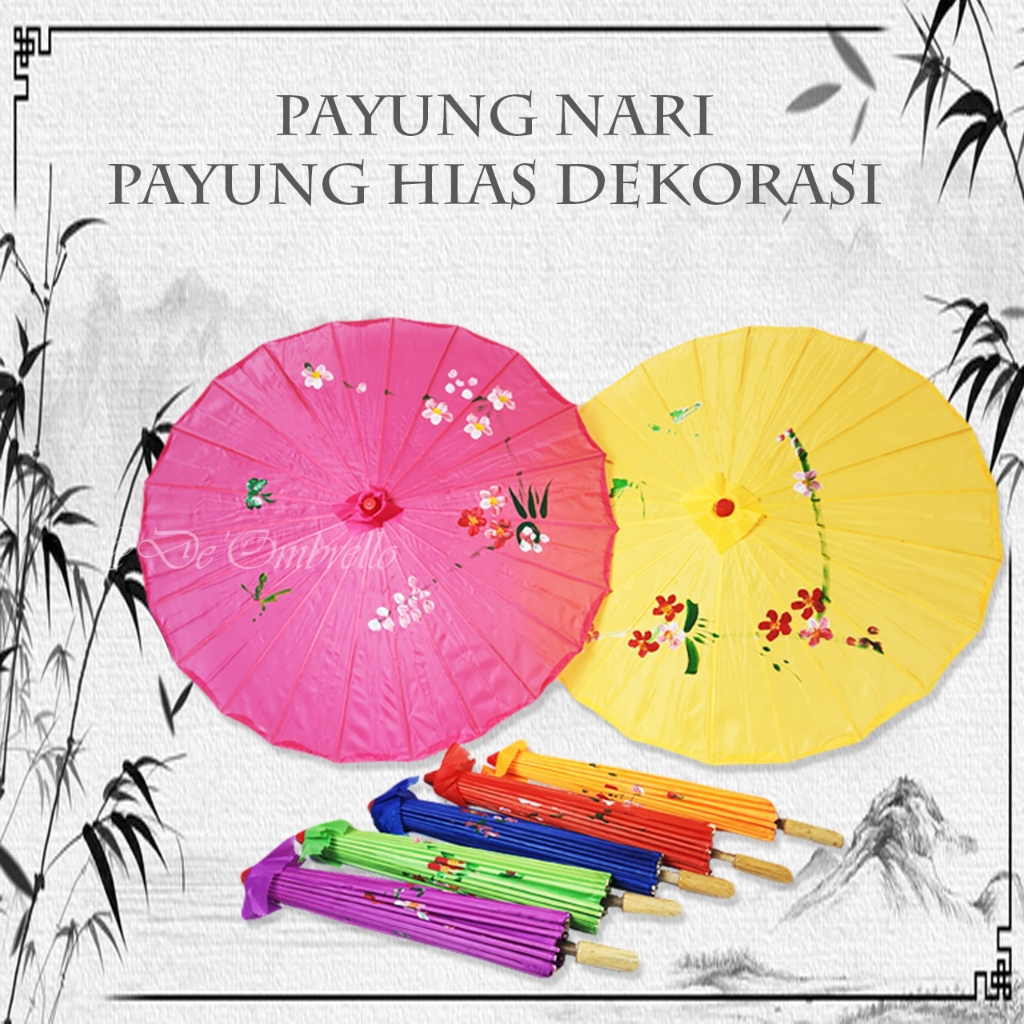 Jual (A-26B)Payung Nari Payung Hias Dekorasi Ukuran Besar Payung Lukis