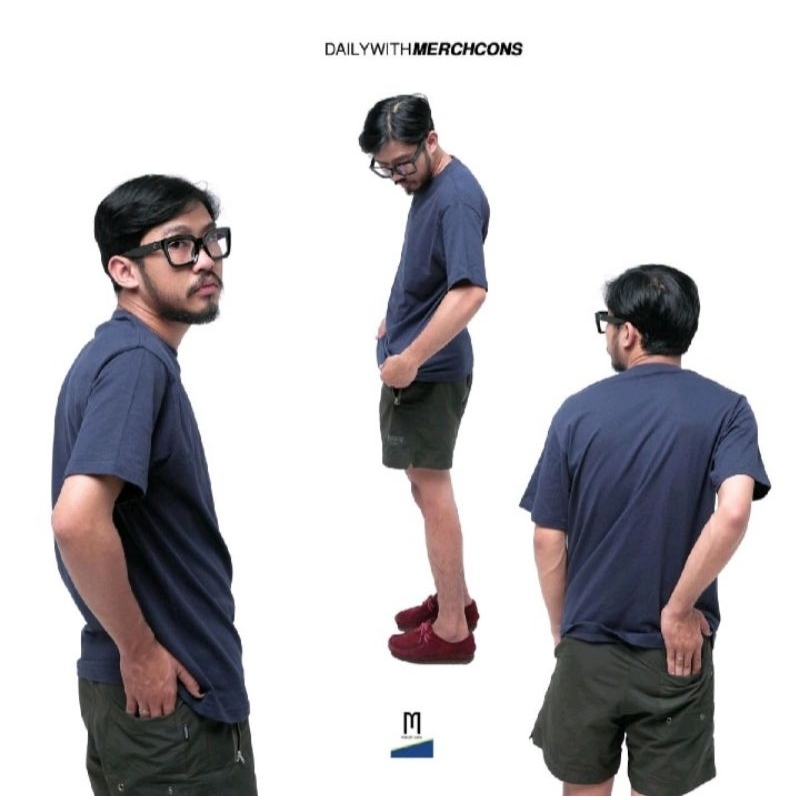 Jual Tshirt Navy Blue Merchcons - Basic 24s | Shopee Indonesia