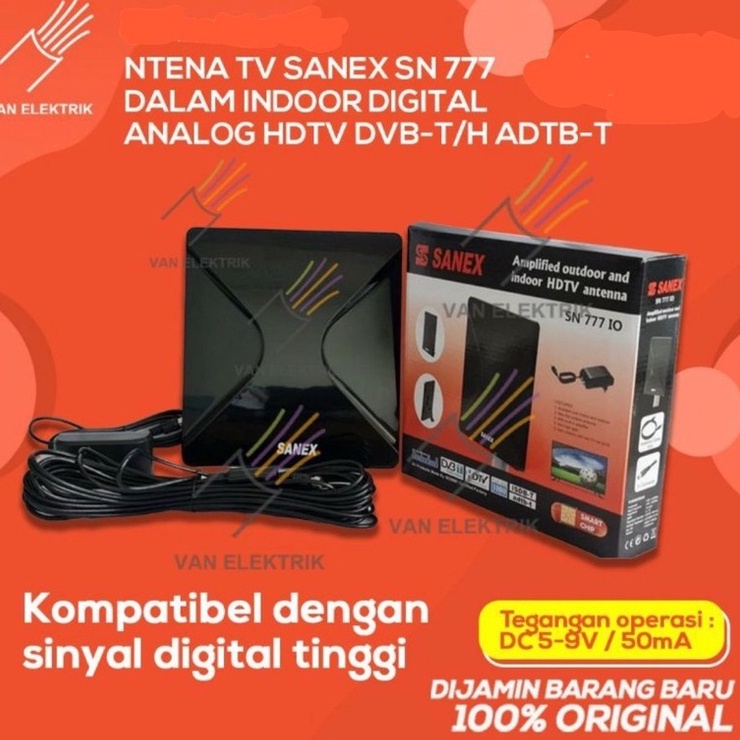 Jual Big Sale LuD ANTENA TV SANEX SN 777 DALAM INDOOR DIGITAL ANALOG ...