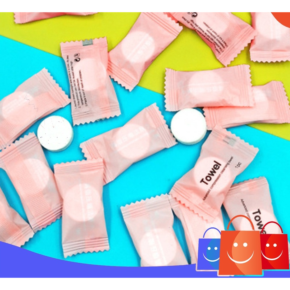 Jual Handuk Mini Kompress Travelling Tissue Handuk Portable Sekali