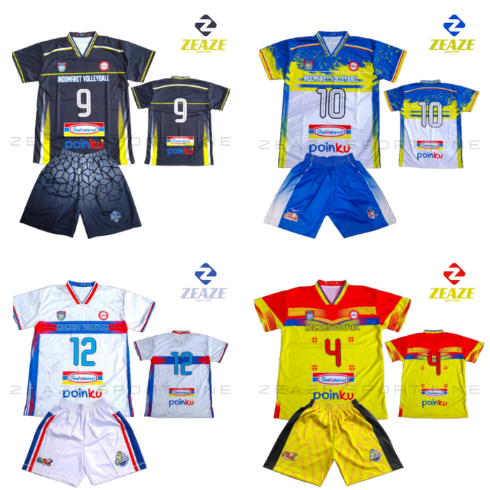 Jual Setelan Jersey Voli Indomaret Baju Dan Celana Sport Full Printing