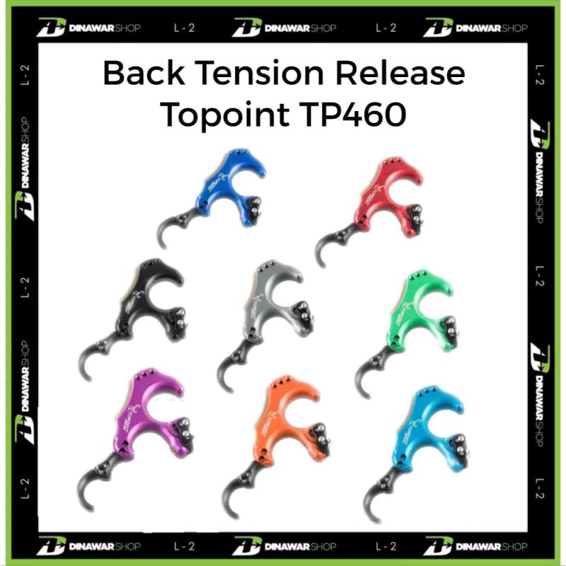 Jual Back Tension Bow Release TP460 Topoint Original Premium