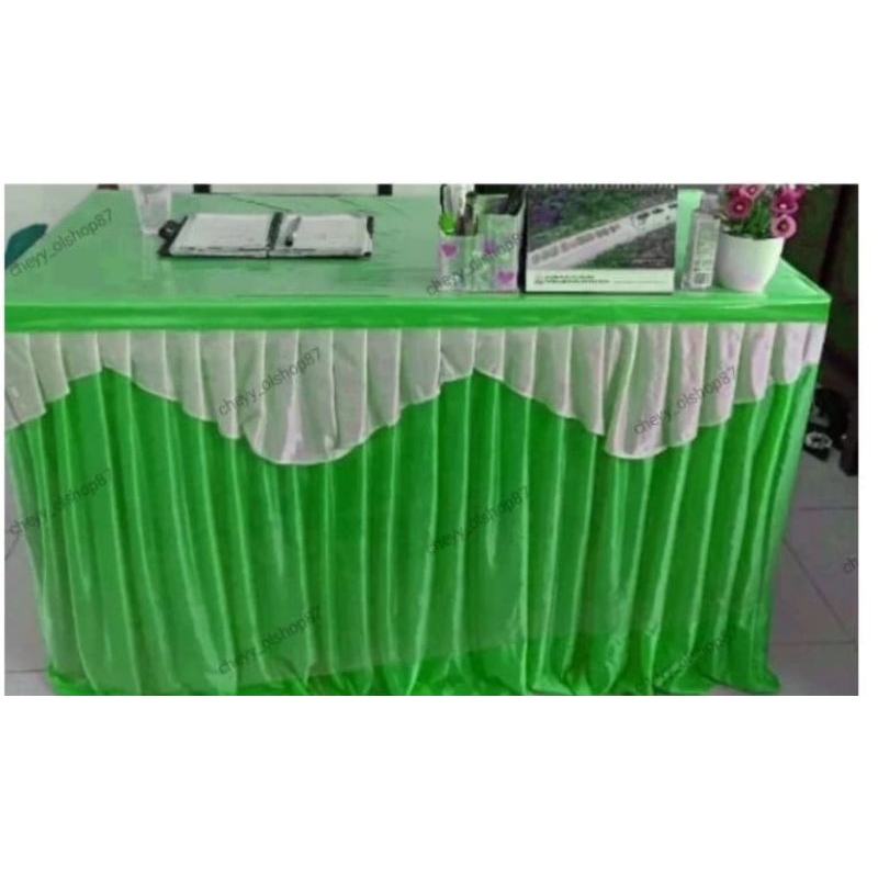 Jual DEKORASI MEJA / SKRITING MEJA / ROK MEJA REMPEL RUMBAI MEJA COCOK