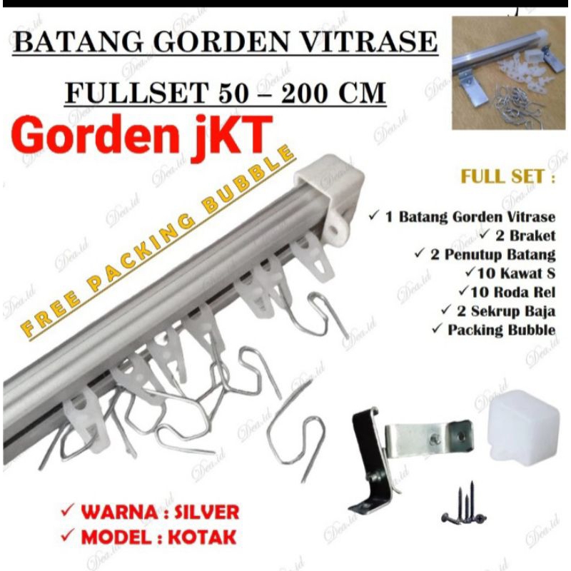 Jual Batang Gorden Besi Gorden Tihang Gorden Batang Kotak Full Set Besi