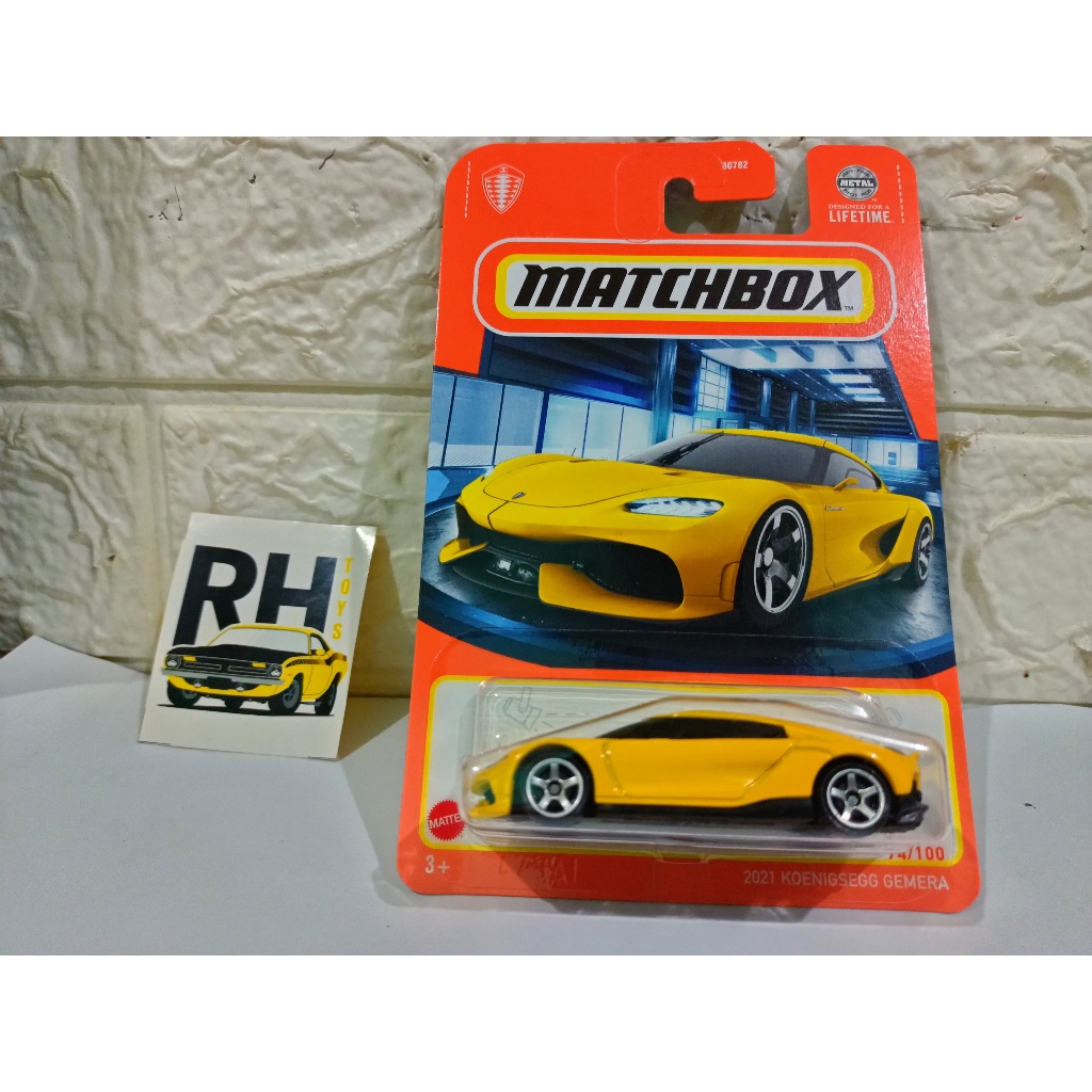 Matchbox Auto Koenigsegg Gemera 2021 – 1:64, Gelb, Spielzeug-Sammelmodell