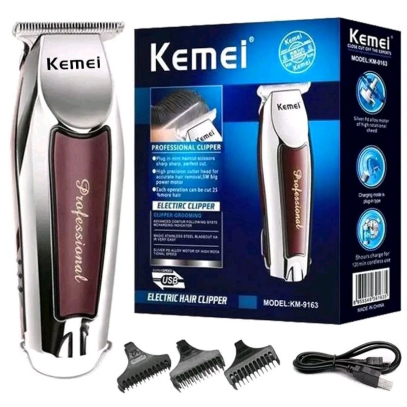 Jual Kemei KM 9163 Alat cukur rambut elektrik professional hair clipper