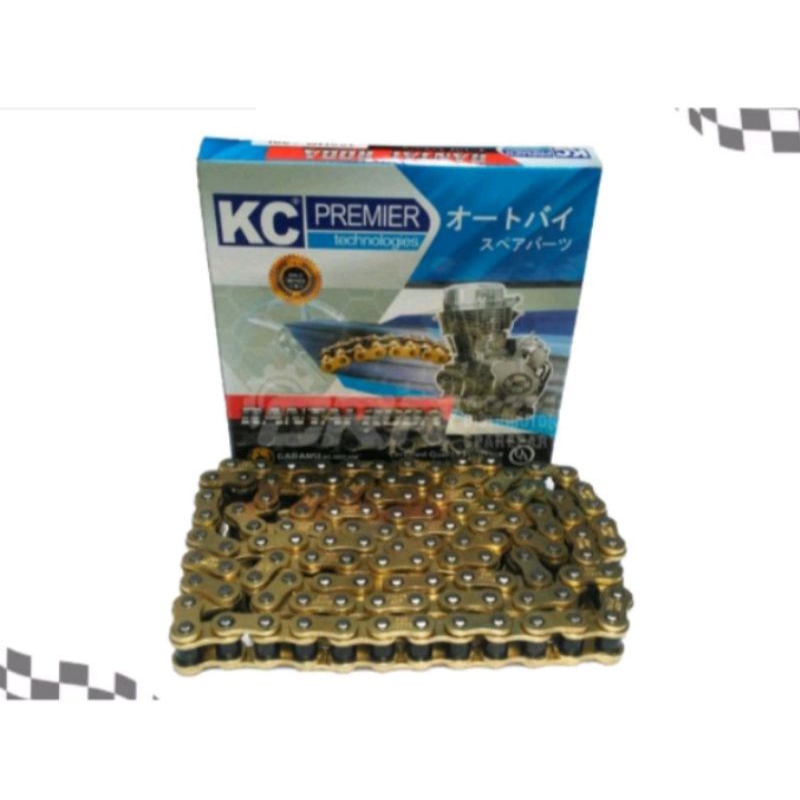 Jual rantai gold series kc rantai kuning ukuran 428H 140L | Shopee ...