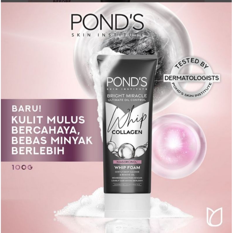 Jual Ponds Bright Miracle Ultimate Oil Control Whip Collagen Facial ...