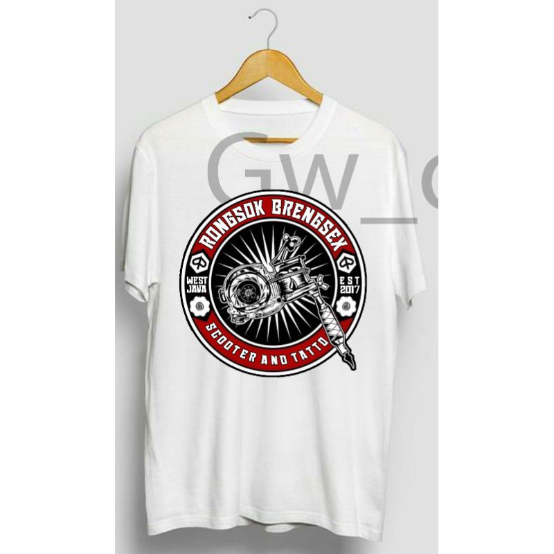 Jual Kaos vespa Rongsok Brengsex scooter and Tattoo / kaos vespa sampah ...