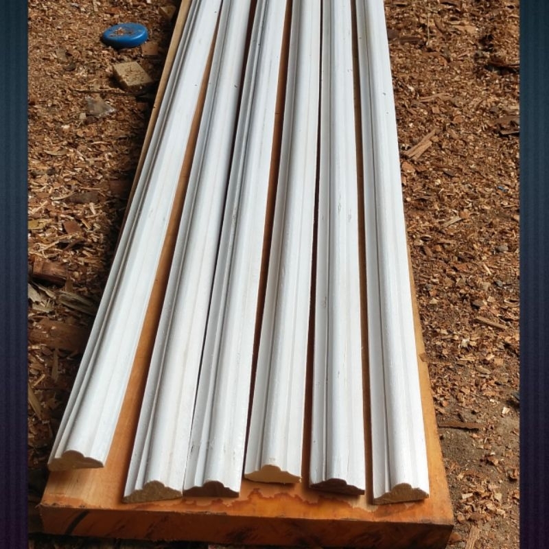 Jual Wall Moulding / List Kayu L:3,5cm P:200cm | Shopee Indonesia