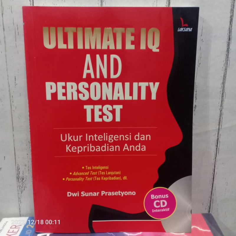 Jual ORIGINAL BUKU ULTIMATE IQ AND PERSONALITY TEST Ukur Inteligensi ...