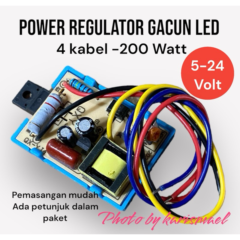 Jual Power Regulator Gacun Led 4 kabel | Shopee Indonesia