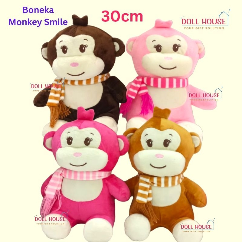 Jual Boneka Monkey Smile / Boneka Monyet Cute / Boneka Viral Monkey ...