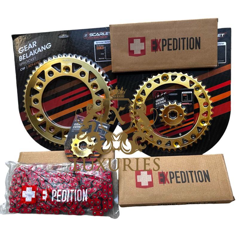 Jual Gear Set Klx 150 d tracker 150 Supermoto Harian Scarlet Mx Series