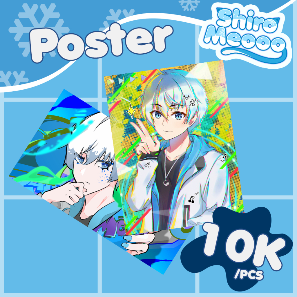Jual POSTER - Shiro Meooo Vtuber | Shopee Indonesia