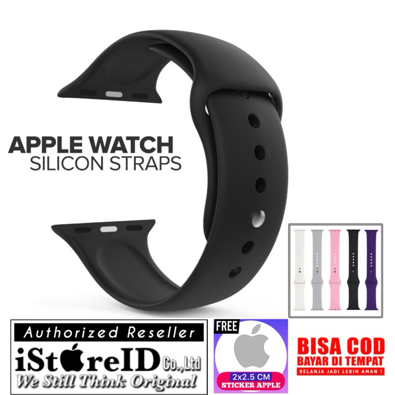 Jual (Free Gift : Sticker Apple) Silicone Strap Band For Watch Soft ...