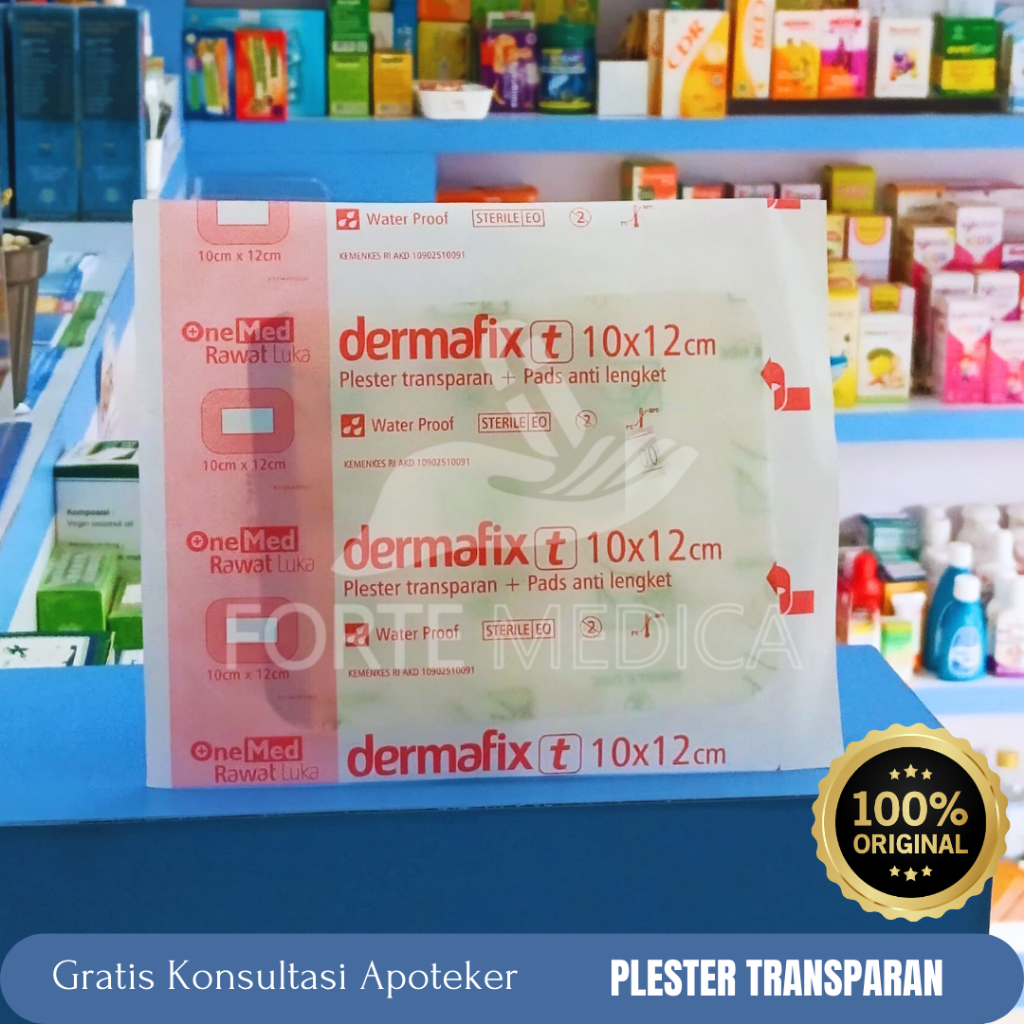 Jual Dermafix Onemed Ukuran X Cm Plester Luka Transparan Shopee