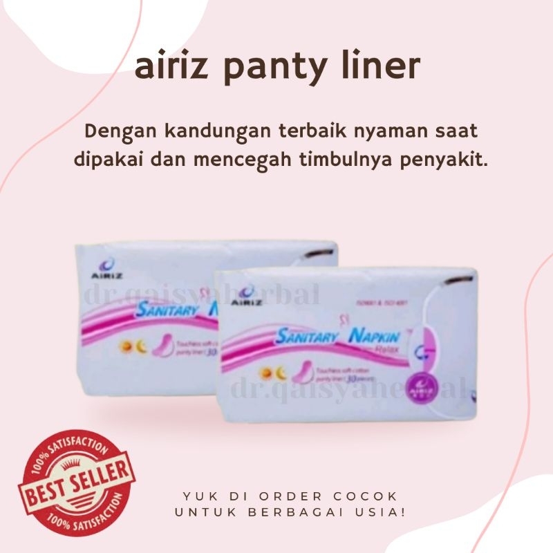 Jual Airiz panty liner tiens pembalut herbal panty liner alami