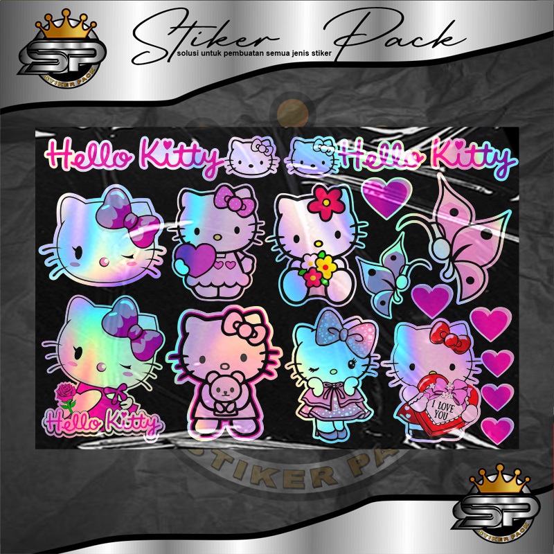 Jual STIKER PACK HELLO KITTY STIKER KARTUN IMUT DAN LUCU TERLARIS DAN ...