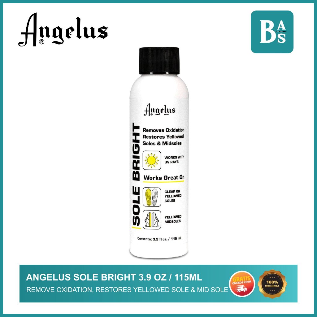 Jual Angelus Sole Bright 3 oz / 115ml Remove Oxidation, Restores Yellowed Sole & Mid Sole