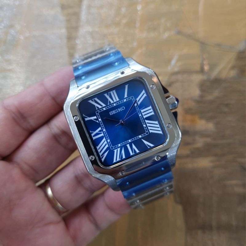 カスタム nh35 mod サントス（Custom Seiko Santos Mod